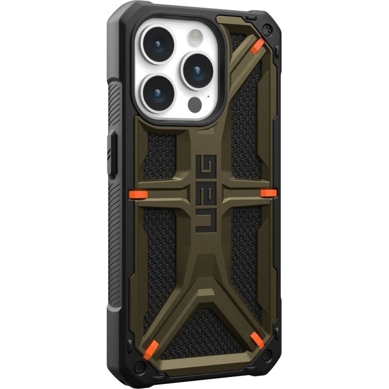 UAG iPhone 15 Pro Monarch için Kevlar Elemental Yeşil Kılıf