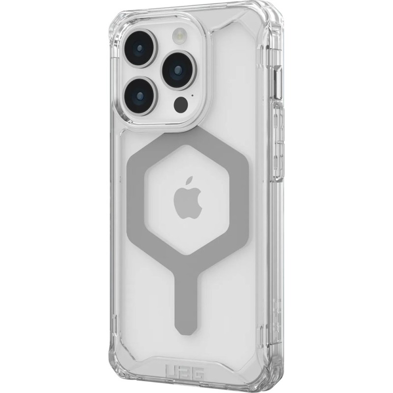 UAG Apple iPhone 15 Pro Plyo Magsafe Kılıfı, Buz/Gümüş
