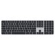 Apple Magic Keyboard with Touch ID ve Sayısal tuş Takımı, Black Keys Ukrainian