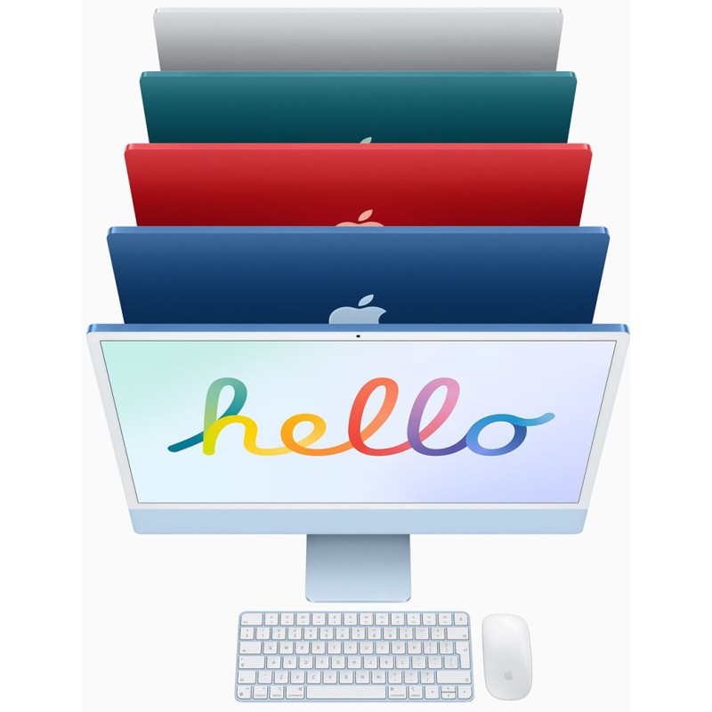 Apple iMac 24" Retina 4.5K 256GB 7GPU Mavi 2021