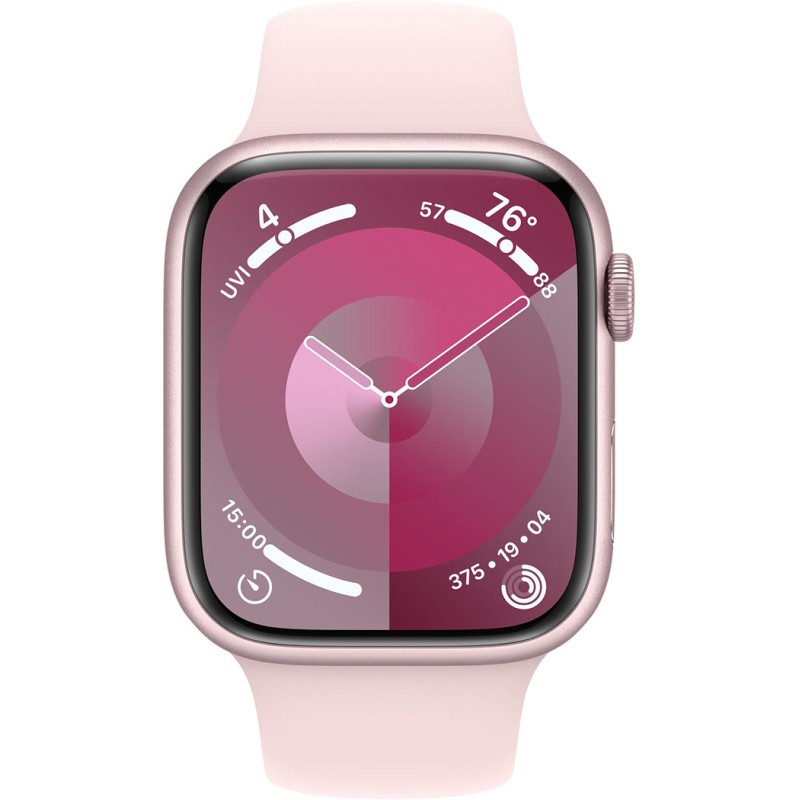 Смартгодинник Apple Watch Series 9 GPS 45mm Pink Aluminium Case with Light Pink Sport Band – S/M