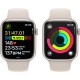 Смартгодинник Apple Watch Series 9 GPS 45mm Starlight Aluminium Case with Starlight Sport Band – M/L